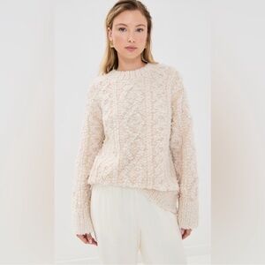 Cozy Cream Cable Knit Sweater